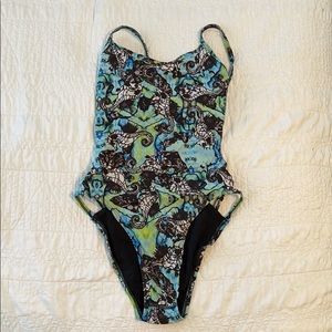 Jolyn Clothing Tie back onesie swim suit